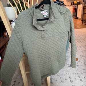Green Avalanche Quilted Sweater